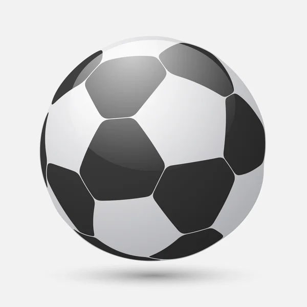 Futebol bola de futebol — Vetor de Stock