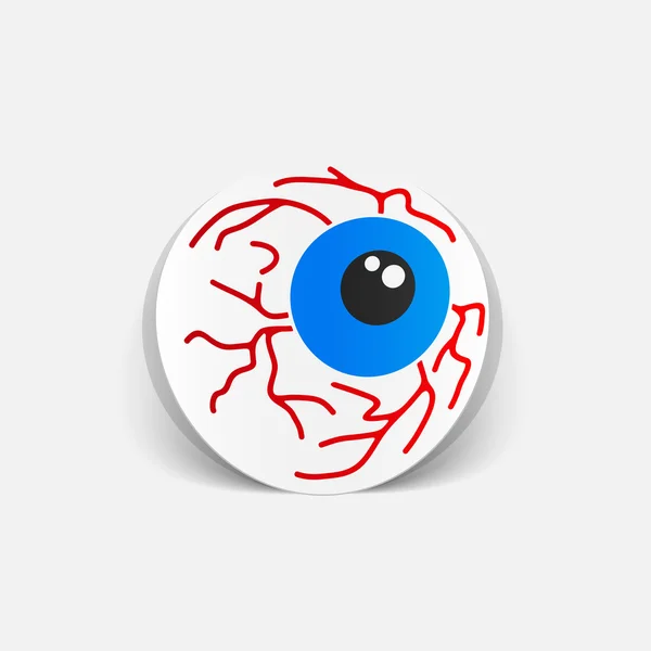 Realistic design element: eye — Stock Vector