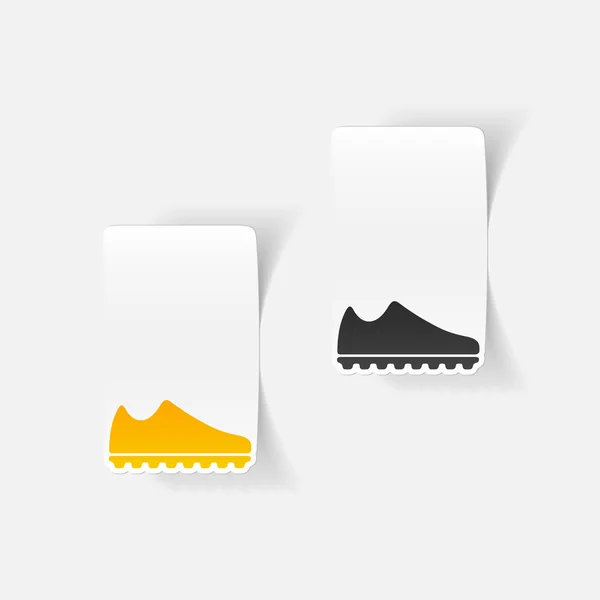 Realistische ontwerpelement: sneakers — Stockvector