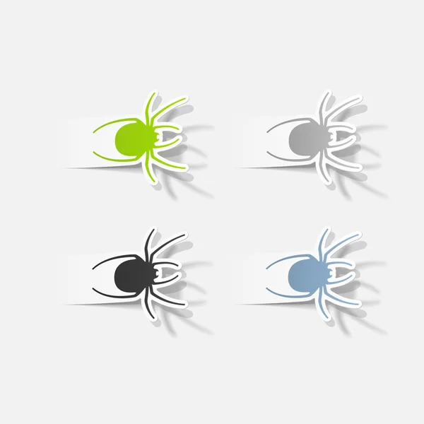 Realistic design element: spider — Stock Vector