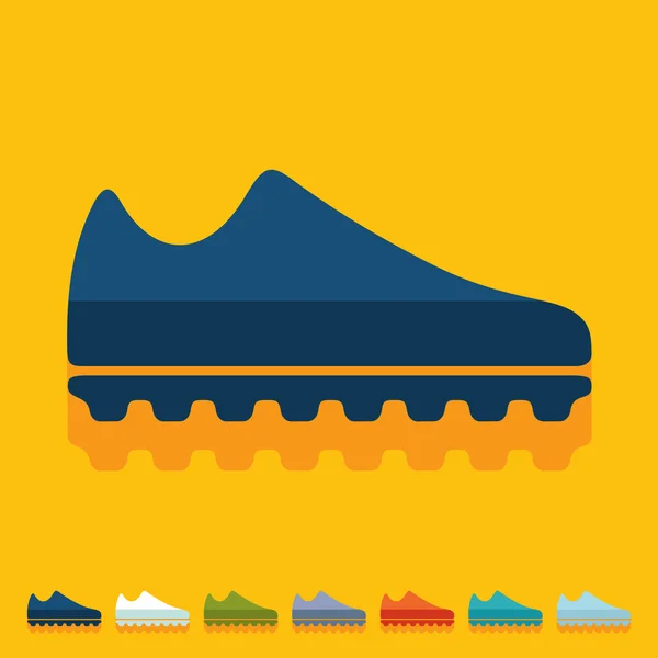 Design piatto: sneakers — Vettoriale Stock