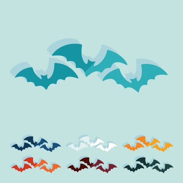 Flat design: bat — Stock Vector