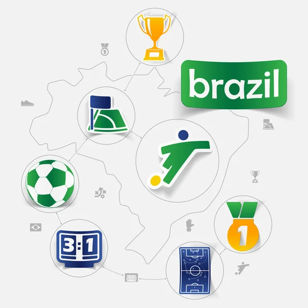 Football, infographie du football — Image vectorielle