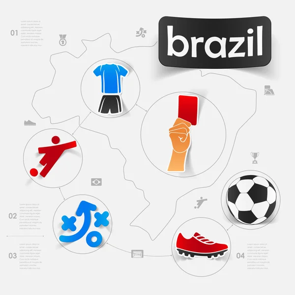 Football, soccer infographic — Stock Vector