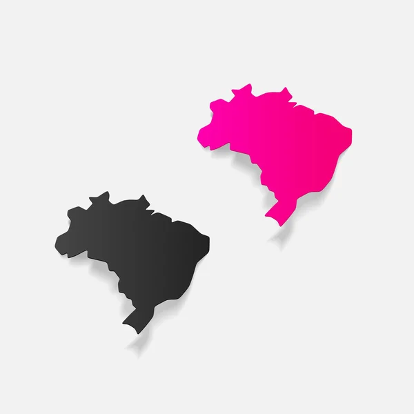 Adesivos do brasil — Vetor de Stock