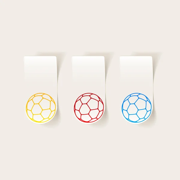 Soccer ball stickers — Wektor stockowy