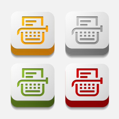 Daktilo düğme kümesi