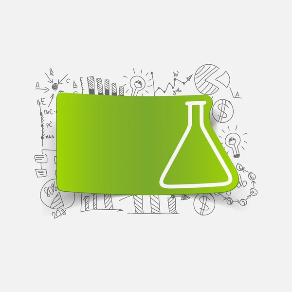 Χημεία σωλήνα αυτοκόλλητο — Διανυσματικό Αρχείο