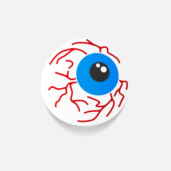 Design element: eye sticker — Stock Vector