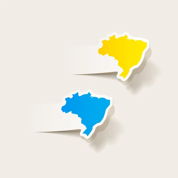 Brazil  stickers — Stockový vektor