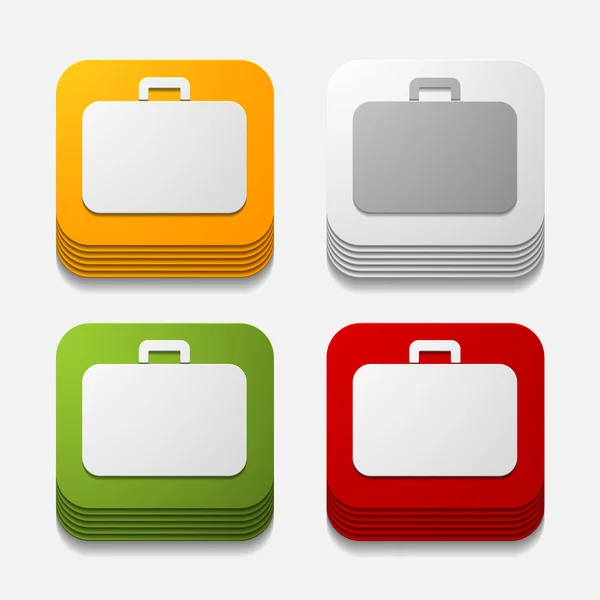 Portfolio button set — Stock Vector