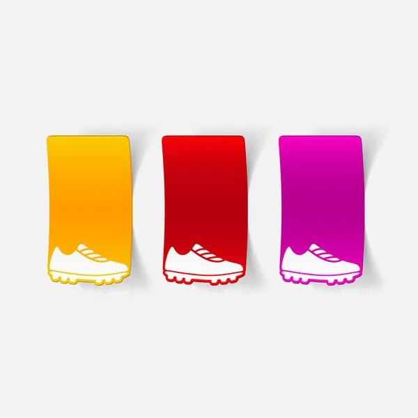 Sneakers stickers — Stock Vector