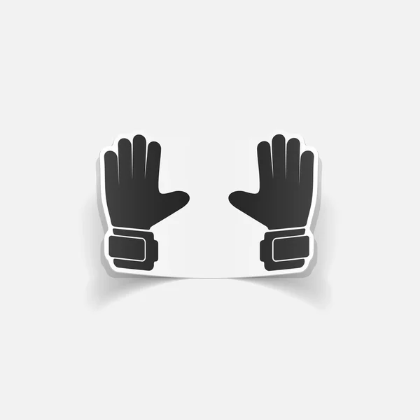 Guantes pegatinas — Vector de stock