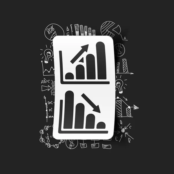 Business formules met grafiek — Stockvector