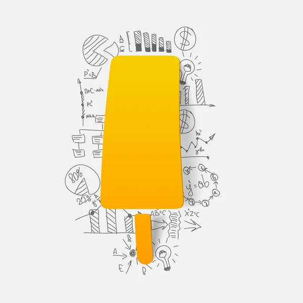 Pegatina de helado — Vector de stock