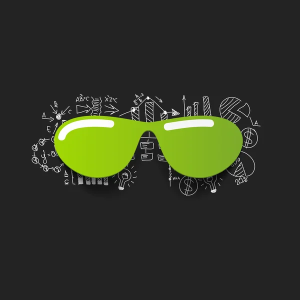 Sticker lunettes de soleil — Image vectorielle