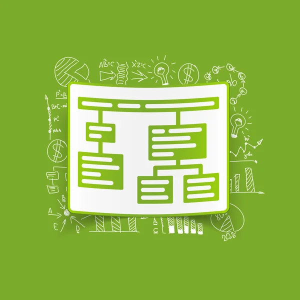 Üzleti diagram matrica — Stock Vector