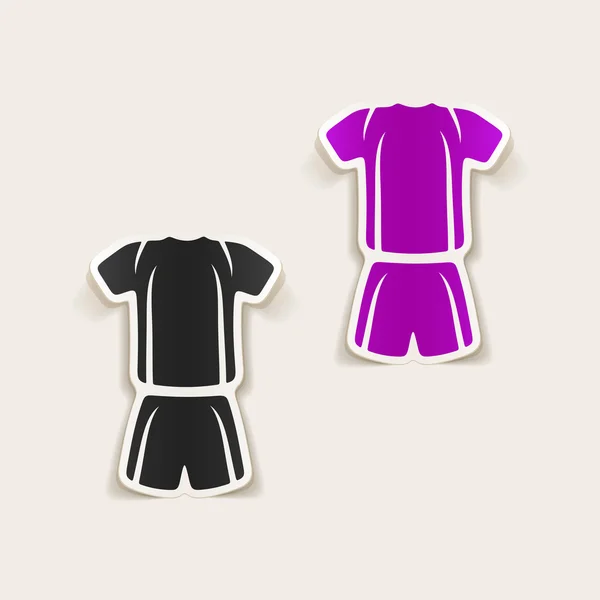 足球服装贴纸 — 图库矢量图片