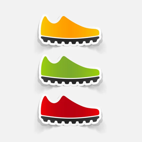 Sneakers stickers — Stock Vector