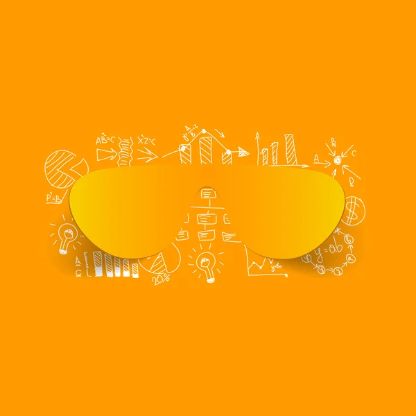 Sunglasses sticker — Stock Vector