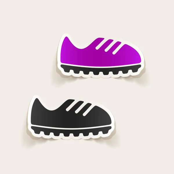 Sneakers stickers — Stock Vector