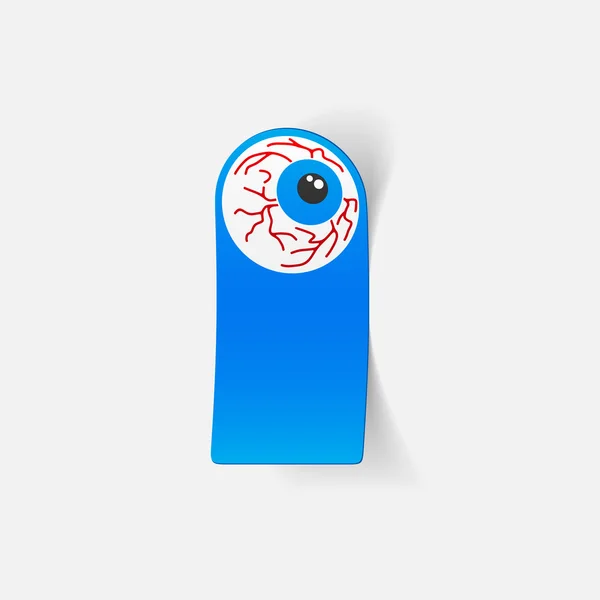 Ontwerpelement: oog sticker — Stockvector