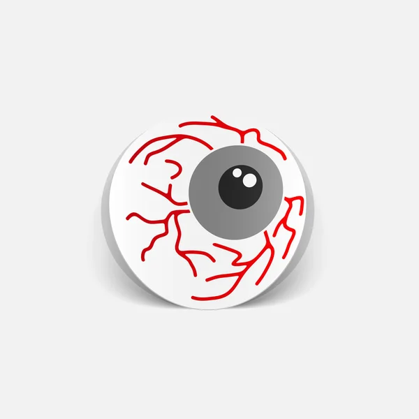 Design element: eye sticker — Stock Vector