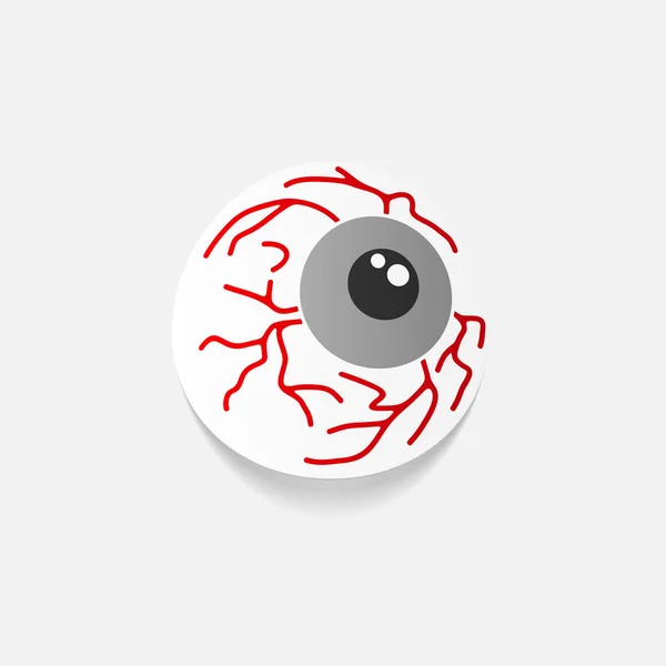Design element: eye sticker — Stock Vector