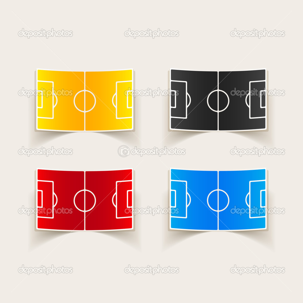 Realistic Design Element Football Playing Field Stickers Premium Vector In Adobe Illustrator Ai Ai Format Encapsulated Postscript Eps Eps Format