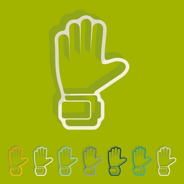 Handschuh-Symbol — Stockvektor