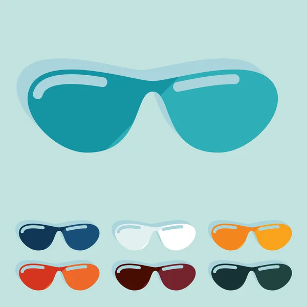 Óculos de sol adesivos — Vetor de Stock