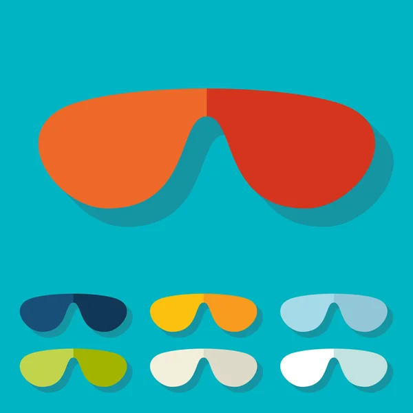 Pegatinas gafas de sol — Vector de stock