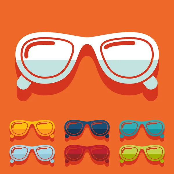 Sunglasses stickers — Stock Vector