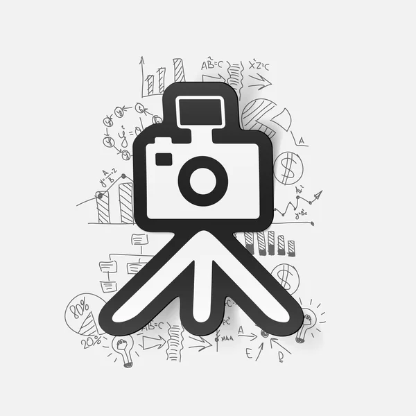 Fotografía y fórmulas de negocio — Vector de stock