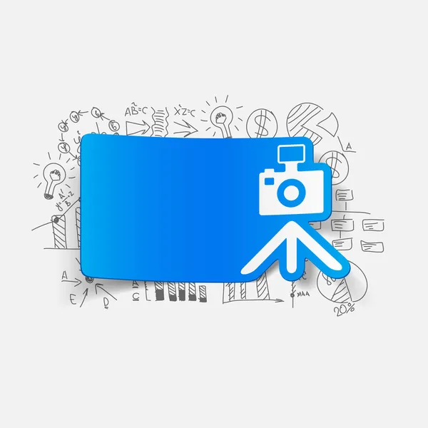 Fotografía y fórmulas de negocio — Vector de stock