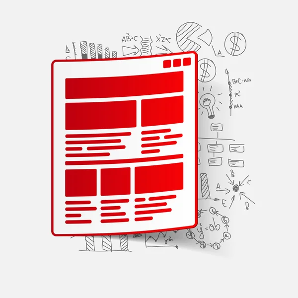 Interface business formules — Stockvector