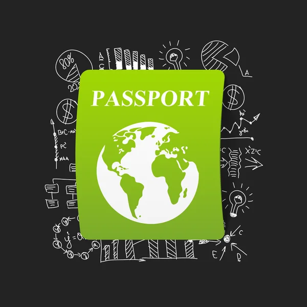 Passport business formulas — Stock Vector