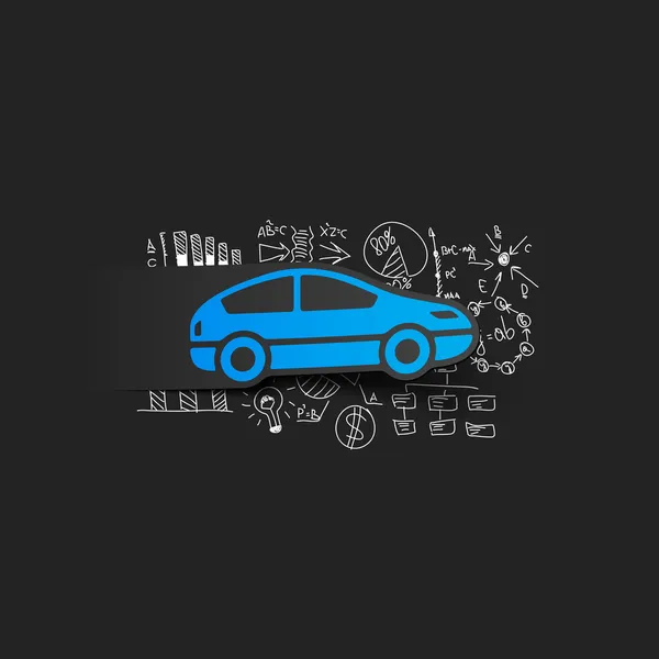 Araba iş formülleri — Stok Vektör