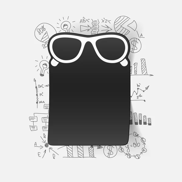 Gafas de sol fórmulas de negocio — Vector de stock