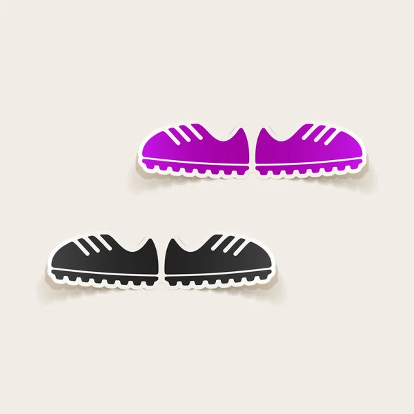 Elemento de diseño de zapatillas — Archivo Imágenes Vectoriales