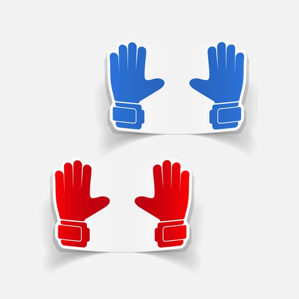 Guantes elemento de diseño — Vector de stock