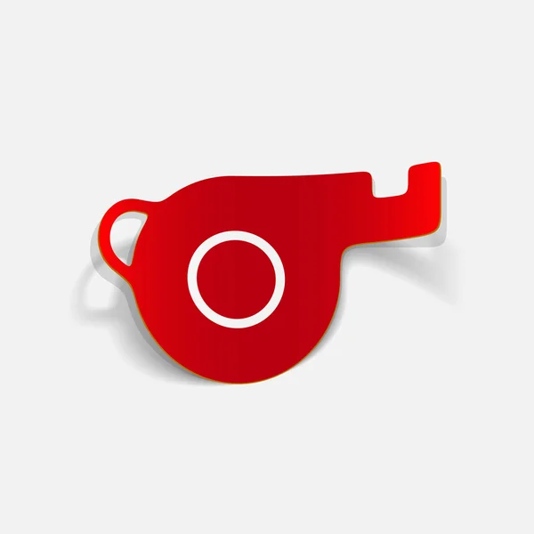 Whistle design element — Stock Vector