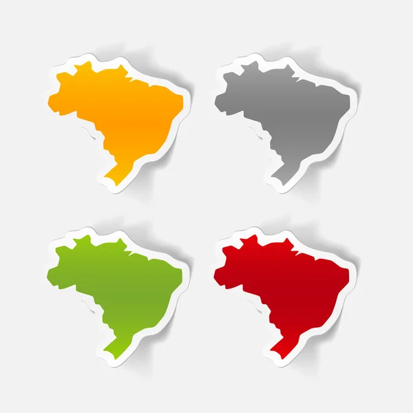 Brazil design element — Stock Vector