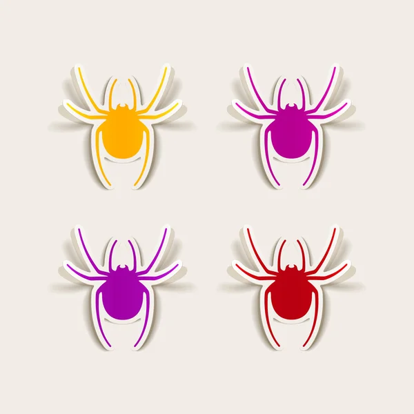 Elemento de design de aranha — Vetor de Stock