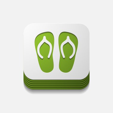 kare düğme: terlik