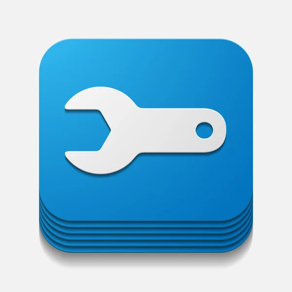 Sleutel knop — Stockvector