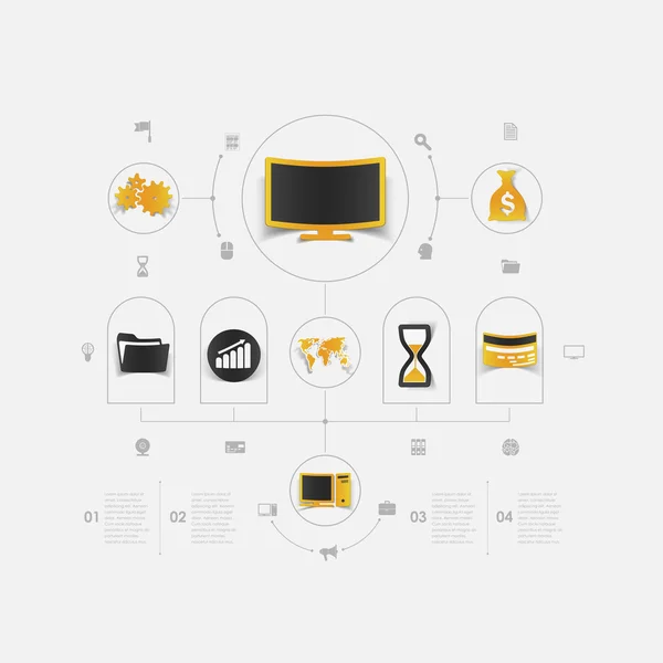 Icônes d'affaires — Image vectorielle