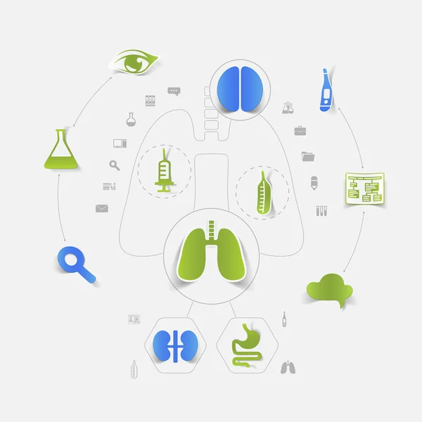 Icônes médicales — Image vectorielle