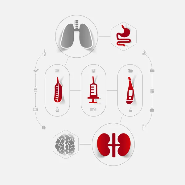 Iconos médicos — Archivo Imágenes Vectoriales