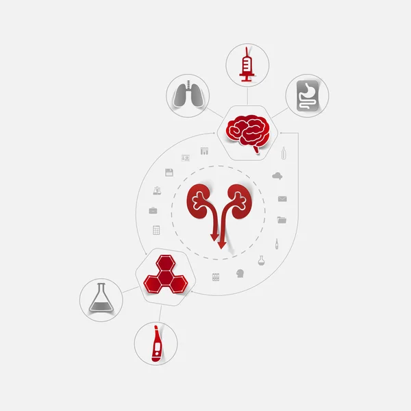 Icônes médicales — Image vectorielle